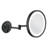 Aliseo LED City Light Kosmetikspiegel mit Doppel-Schwenkarm - Schwarz, Farbe: Schwarz, Variante: Doppel-Schwenkarm