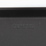 Cambro Treadlite rechteckiges rutschfestes Fiberglas-Tablett schwarz 45,7x35,5cm