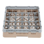 Cambro Gläserspülkorb beige mit 25 Fächern max Glashöhe 9,2cm