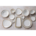 Olympia Kiln Pasta Schüssel Kreide 250mm 340ml (4 Stück)