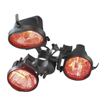 Eurom elektrischer Terrassen Heizstrahler für Sonnenschirme 1500W