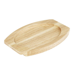 Olympia Hevea Brett für Gusseisen Oval Ohrenform Schüssel 260x165mm für FW817