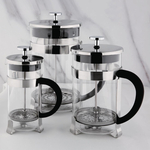 Olympia French Press Edelstahl und Glas 1,5L
