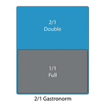 Vogue GN-Behälter Edelstahl 100mm GN2/1