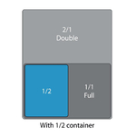 Vogue Polycarbonat GN-Behälter GN1/2 200mm