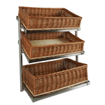 Combisteel Brotkorb Etagere 3 Hoch Breit Modell  Inkl. Körbe