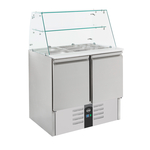 Combisteel Compact Line Gekühlte Saladette mit Glas  2 Türen