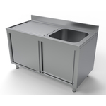 Combisteel 700 Spültisch Schiebetüren 1 Rechts 1400