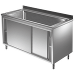 Prismafood Topf - Spülschrank 1,6m - 1 Becken  L136xB42xT35cm STD