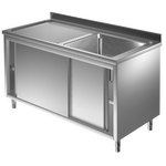 Prismafood Spülschrank 1,2m - 1 Becken  rechts L50xB40xT25cm STD