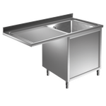 Prismafood Spülmaschinen Spülschrank 1,4m-1 Becken  rechts L60xB50xT30cm STD