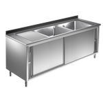 Prismafood Spülschrank 1,4m - 2 Becken  rechts L40xB40xT25cm STD