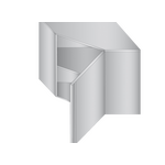 Prismafood Eck - Wandhängeschrank 0,7m - mit Flügeltür 0,65m hoch STD