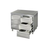 Prismafood Schubladenschrank 1,0m  - mit 6 Schubladen STD