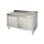 Prismafood Arbeitsschrank 1,8m - mit Schiebetür und Aufkantung STD