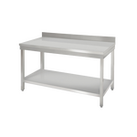 Prismafood Arbeitstisch 2,0m - mit Grundboden und Aufkantung STD