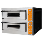 Prismafood Pizzaofen Deluxe Vollschamott digital BREIT - 2 Kammern