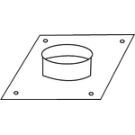 Prismafood Bundkragen D=30 cm für Abzugshauben