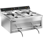 SARO Fritteuse Tisch GASTROLINE 12+12V