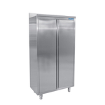 SARO Edelstahlhochschrank schräges Dach 600mm