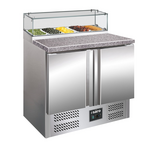 SARO Pizzatisch mit Glasaufsatz PS 200 G