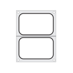 Hendi Matrize für Versiegelungsmaschine, zwei Behälter (178x113 mm), Ausführung: zwei Behälter (178x113 mm)