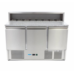 Maxima Pizzakühltisch 3 für 8 x 1/6 GN