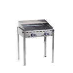 Hendi Grillsystem Green Fire 2 Brenner mit 2 Edelstahl Grillroste Gastronorm 1/1 740x612x(H)825 mm, Ausführung: 2 Edelstahl Grillroste Gastronorm 1/1
