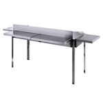 Hendi Hintere Arbeitsplatte für Grillsystem Green Fire 650x298x(H)160 mm