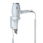 Aliseo Hotel Haartrockner Polarfox 1875 mit Ring-Wandhalterung, Ausführung: mit EU-Stecker, Wandhalterung: Mit Ring-Wandhalterung