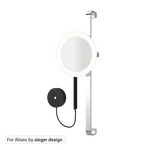 Aliseo LED Moon Dance Kosmetikspiegel an Wandstange, Ausführung: Direktanschluss, Variante: Wandstange