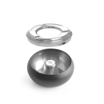 Hendi Aschenbecher, schwarz ø105x(H)58 mm