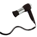 Aliseo Hotel Haartrockner Chromo, Ausführung: mit EU-Stecker, Wandhalterung: Ohne Wandhalterung