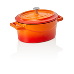 WAS Germany Cocotte Gusseisen orange