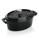 WAS Germany Cocotte Edelstahl, Gusseisen schwarz