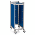 WAS Germany Tablettwagen Aluminium blau