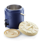 WAS Germany Thermogetränkebehälter Chromnickelstahl, Kunststoff, Polyurethan blau