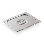 WAS Germany GN Deckel mit Löffelaussparung Chromnickelstahl 18/8 1/2 