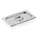 WAS Germany GN Deckel mit Löffelaussparung Chromnickelstahl 18/8 1/4 