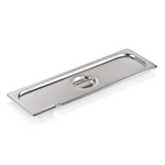 WAS Germany GN Deckel mit Löffelaussparung Chromnickelstahl 18/8 2/4 