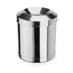 WAS Germany Papierkorb Edelstahl edelstahl