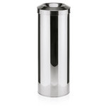 WAS Germany Papierkorb Edelstahl edelstahl