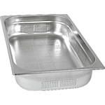 Stalgast Edelstahl Gastronormbehälter Serie STANDARD, GN 1/1 (40mm), perforiert/gelocht