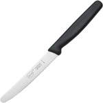 Sanelli Lario Steak- und Tomatenmesser, Griff schwarz, Klingenlänge 11 cm