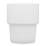 6 Trinkbecher von Lubiana, Porzellan, weiß, Serie Kaszub/Hel 0,35 Liter