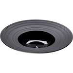 Stalgast schwarzer Porzellan Suppenteller aus der Serie Gourmet Kontrast Ø 265 mm