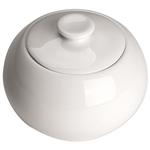 Stalgast 6 Zuckerdosen, reinweißes Hotelporzellan, Serie Isabell, Ø 9,6 cm