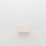 6 Serviettenhalter/Menükartenhalter, cremeweißes Hotelporzellan, Serie Liguria A, Stalgast, L. 105 mm