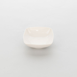 6 tiefe Coup-Teller, eckig, cremeweißes Hotelporzellan, Serie Liguria A, Stalgast, 170 x 170 mm