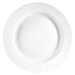 Stalgast 3 flache Teller, reinweißes Hotelporzellan, Serie Isabell, Ø 310 mm